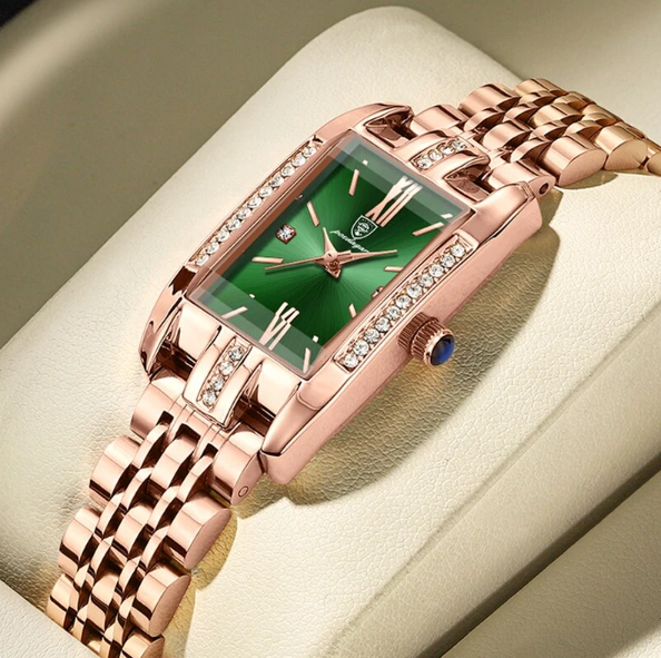 Montre femme acier inoxydable, à quartz, bracelet acier – Vente Flash Bijoux