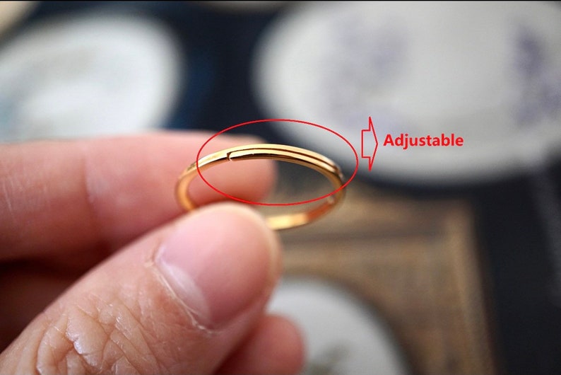 Bague femme dorée ajustable, zircon cubique– Vente Flash Bijoux