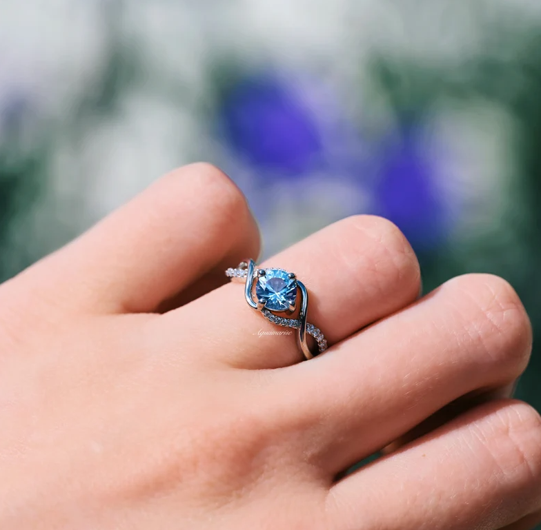 Bague femme argentée, zircon cubique – Vente Flash Bijoux