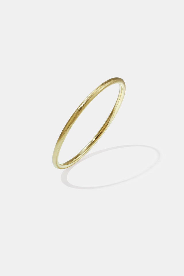 Bracelet jonc minimaliste doré Lumé en acier inoxydable