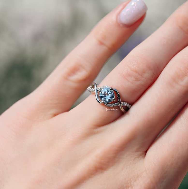 Bague femme argentée, zircon cubique – Vente Flash Bijoux