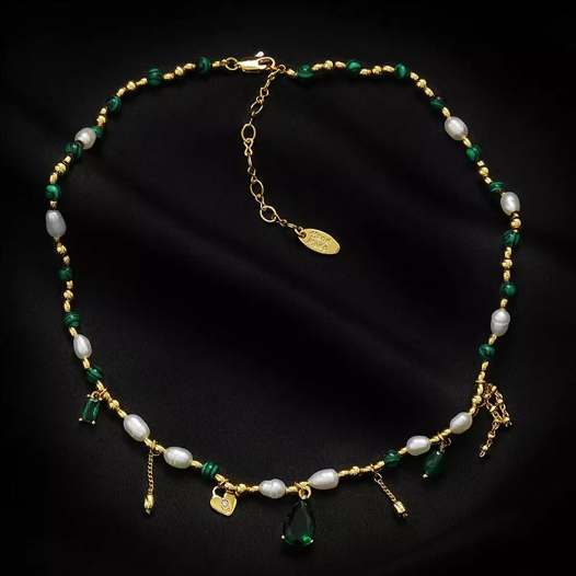 Collier femme doré, perles – Vente Flash Bijoux