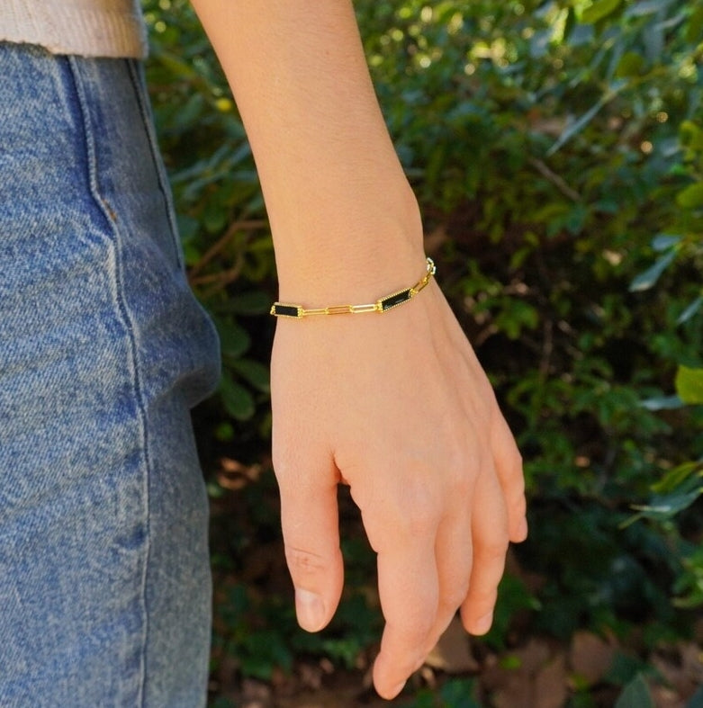 Bracelet femme doré, zircon cubique, raffiné – Vente Flash Bijoux
