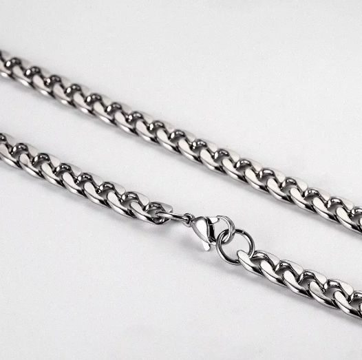 Collier homme acier inoxydable, chaîne, intemporel – Vente Flash Bijoux