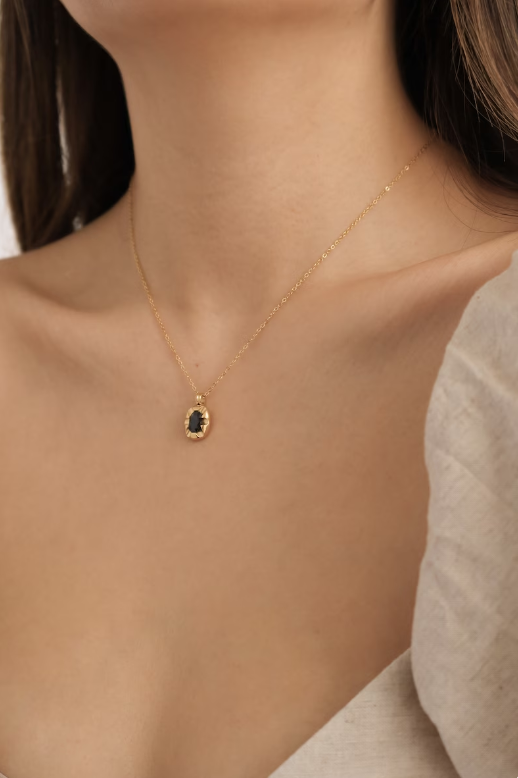 Collier femme doré, chaîne, zircon cubique, raffiné – Vente Flash Bijoux