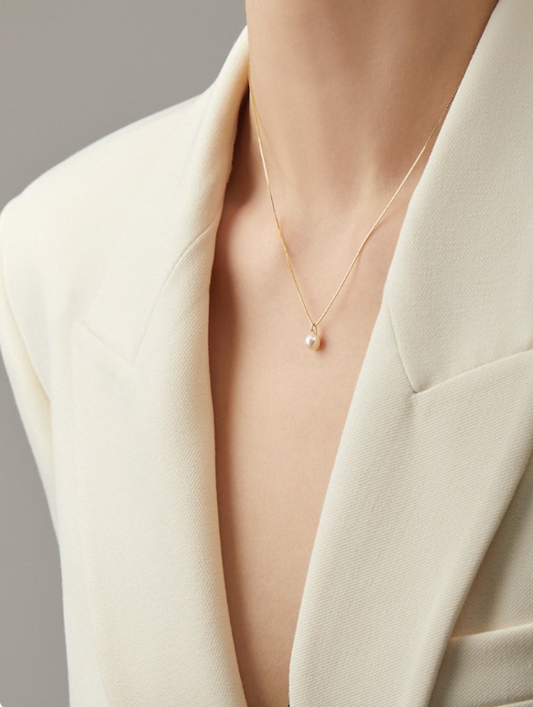 Collier femme doré, perles, élégant – Vente Flash Bijoux