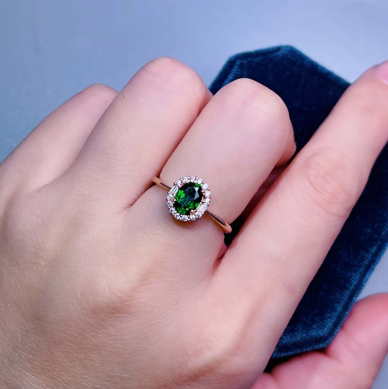 Bague femme dorée rose, zircon cubique – Vente Flash Bijoux
