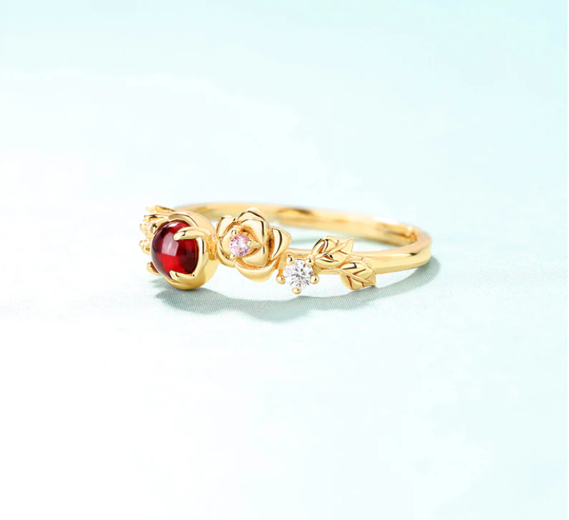 Bague femme dorée, zircon cubique, ajustable – Vente Flash Bijoux