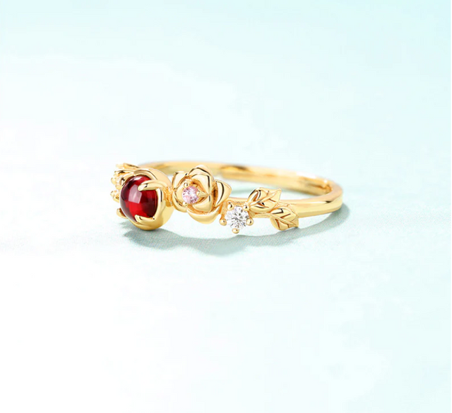 Bague femme dorée, zircon cubique, ajustable – Vente Flash Bijoux