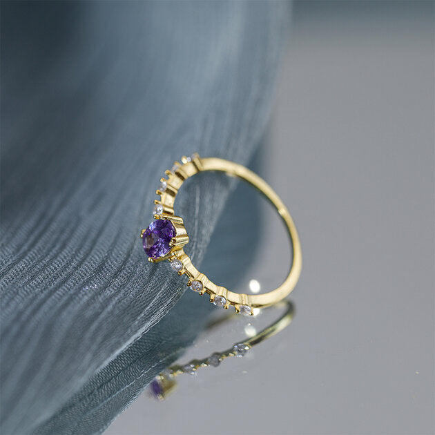 Bague femme dorée, zircon cubique, raffiné – Vente Flash Bijoux