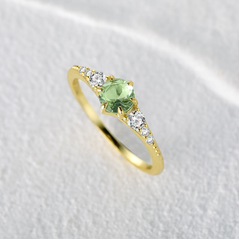 Bague femme dorée, zircon cubique, minimaliste – Vente Flash Bijoux