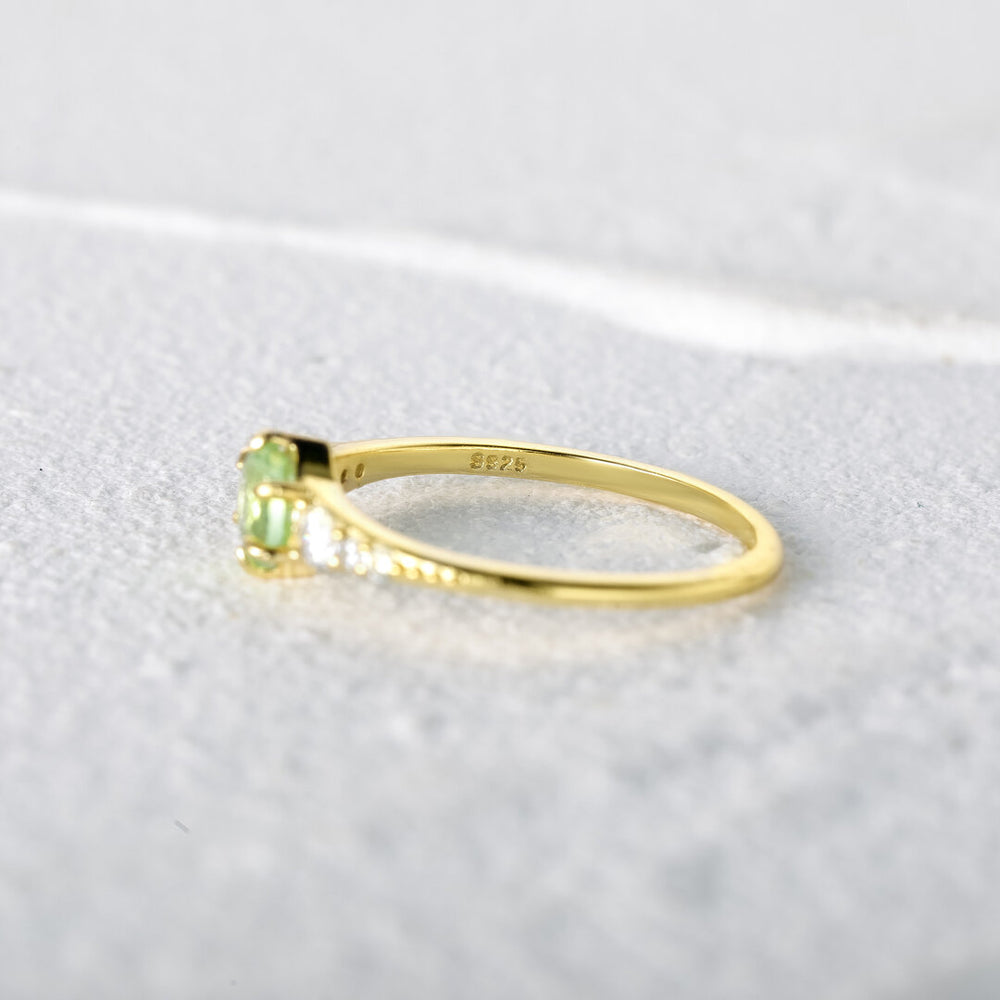 Bague femme dorée, zircon cubique, minimaliste – Vente Flash Bijoux
