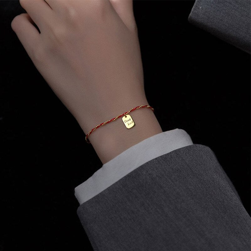 Bracelet femme argenté, chaîne, perles, graphique – Vente Flash Bijoux