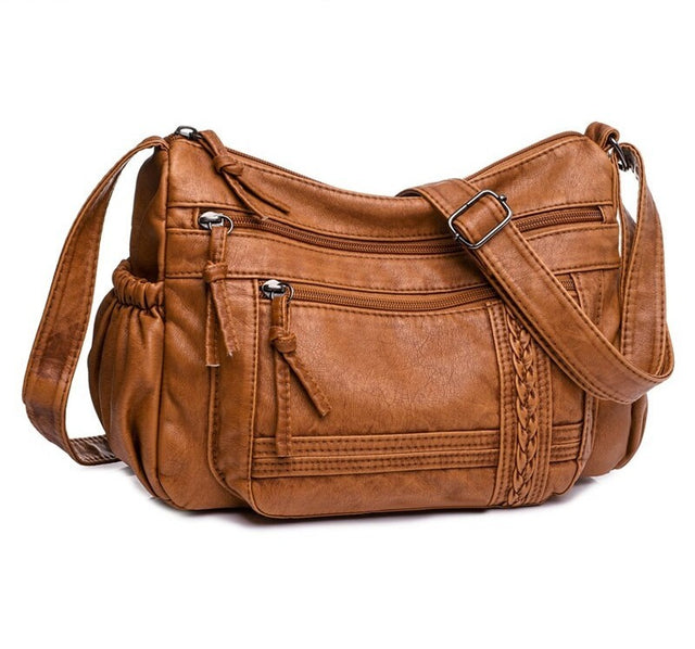 Sac bandoulière, en cuir, vintage, minimaliste – Vente Flash Bijoux