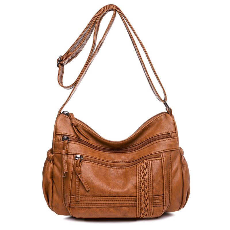 Sac bandoulière, en cuir, vintage, minimaliste – Vente Flash Bijoux