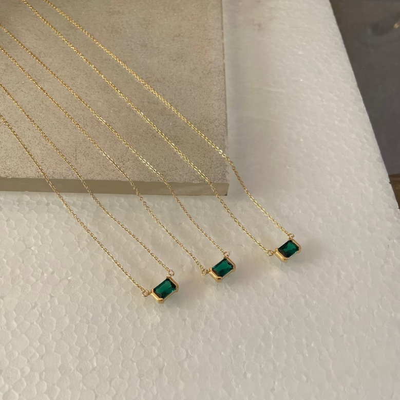 Collier femme doré, zircon cubique – Vente Flash Bijoux