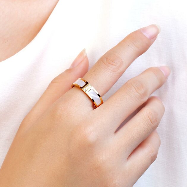 Bague femme dorée, cristal – Vente Flash Bijoux