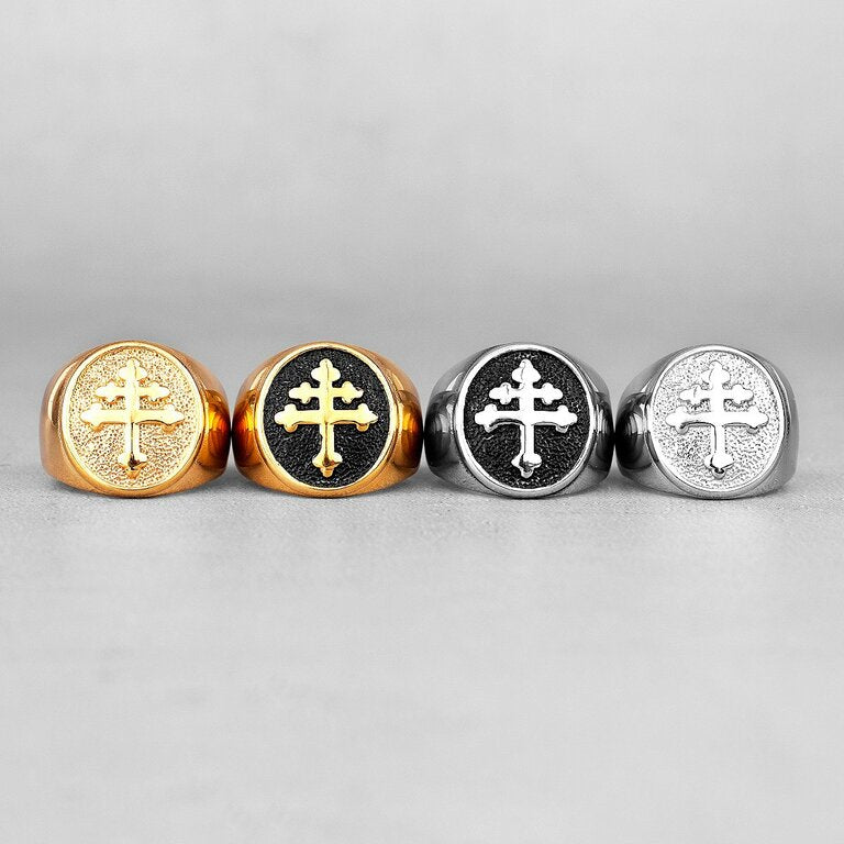 Bague femme acier inoxydable, croix – Vente Flash Bijoux