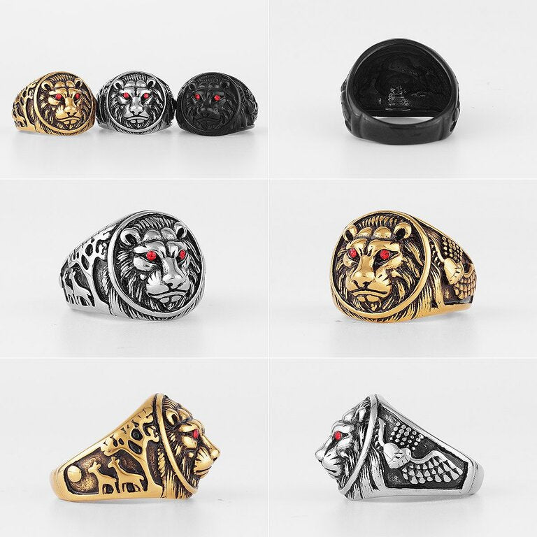 Bague femme dorée ou argentée, punk – Vente Flash Bijoux
