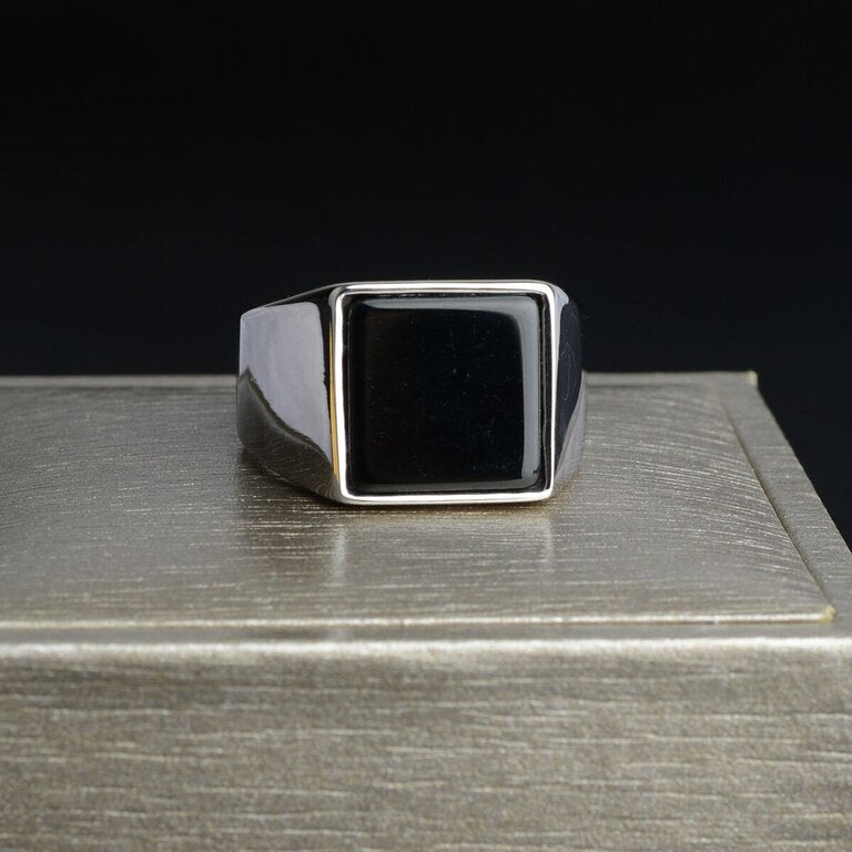 Bague homme argentée, chic, graphique – Vente Flash Bijoux