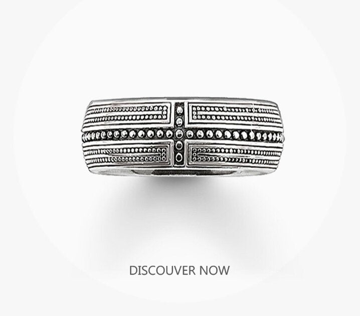 Bague homme argentée, croix, zircon cubique – Vente Flash Bijoux