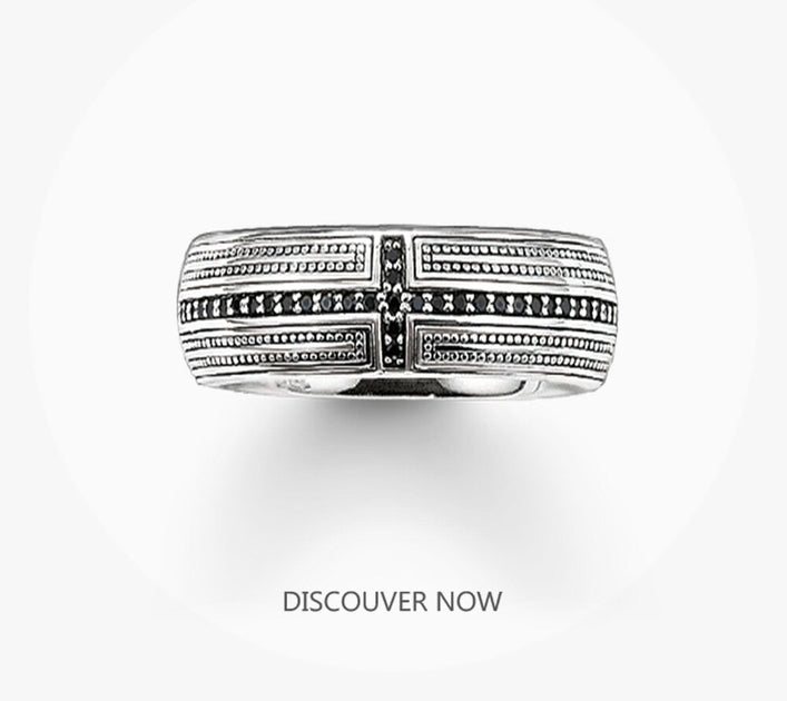 Bague homme argentée, croix, zircon cubique – Vente Flash Bijoux