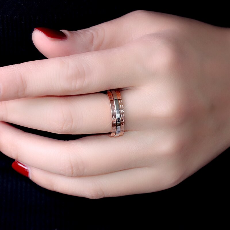 Bague femme dorée rose, zircon cubique, vintage – Vente Flash Bijoux