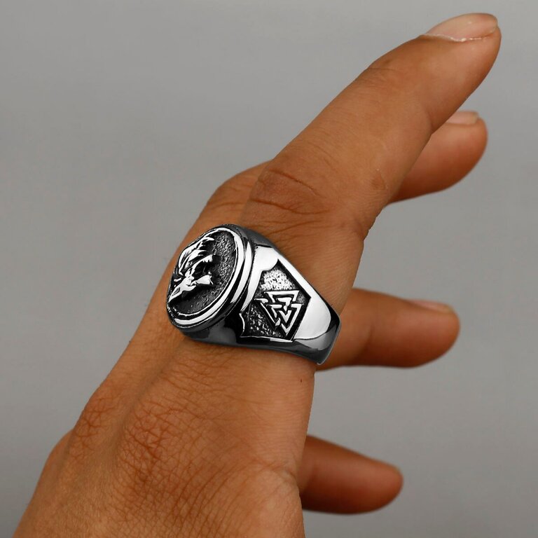Bague femme argentée, graphique – Vente Flash Bijoux