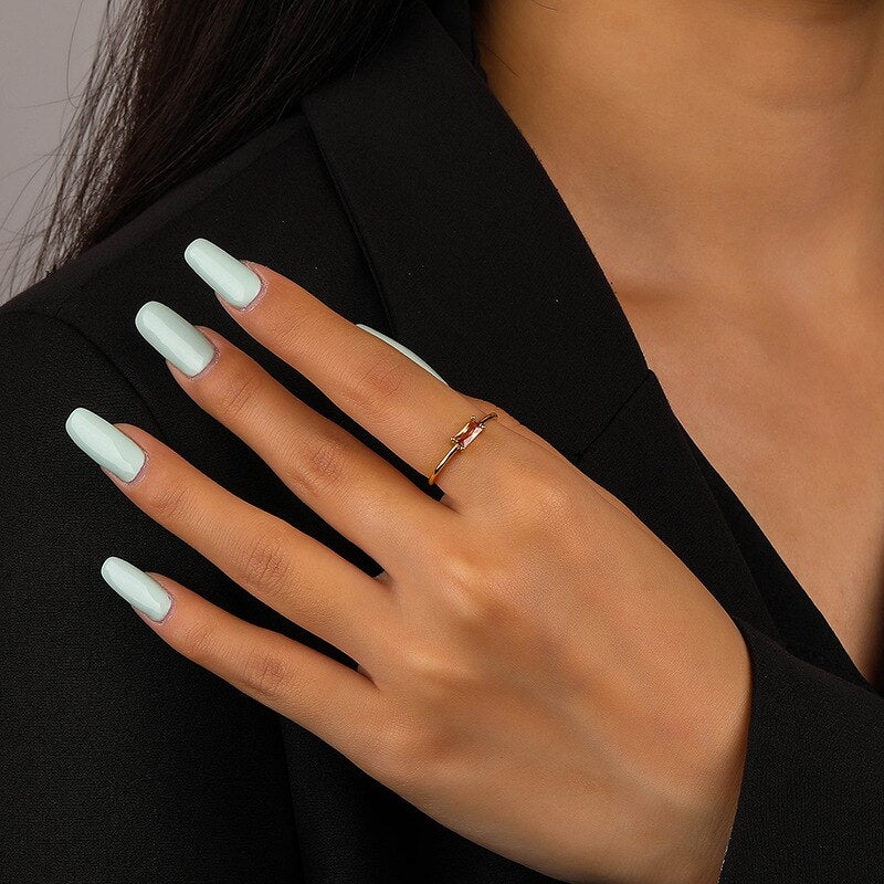 Bague femme dorée, zircon cubique, ajustable, vintage – Vente Flash Bijoux
