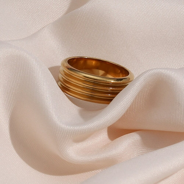 Bague femme dorée, raffiné, élégant – Vente Flash Bijoux