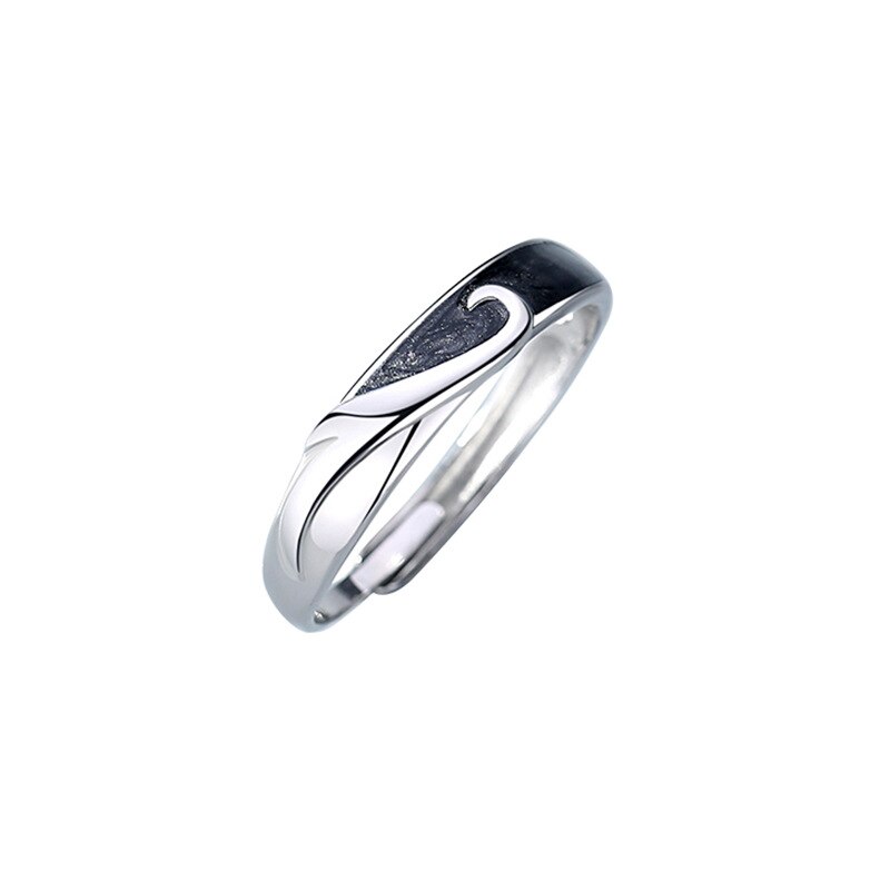 Bague femme argentée, zircon cubique, ajustable, romantique – Vente Flash Bijoux