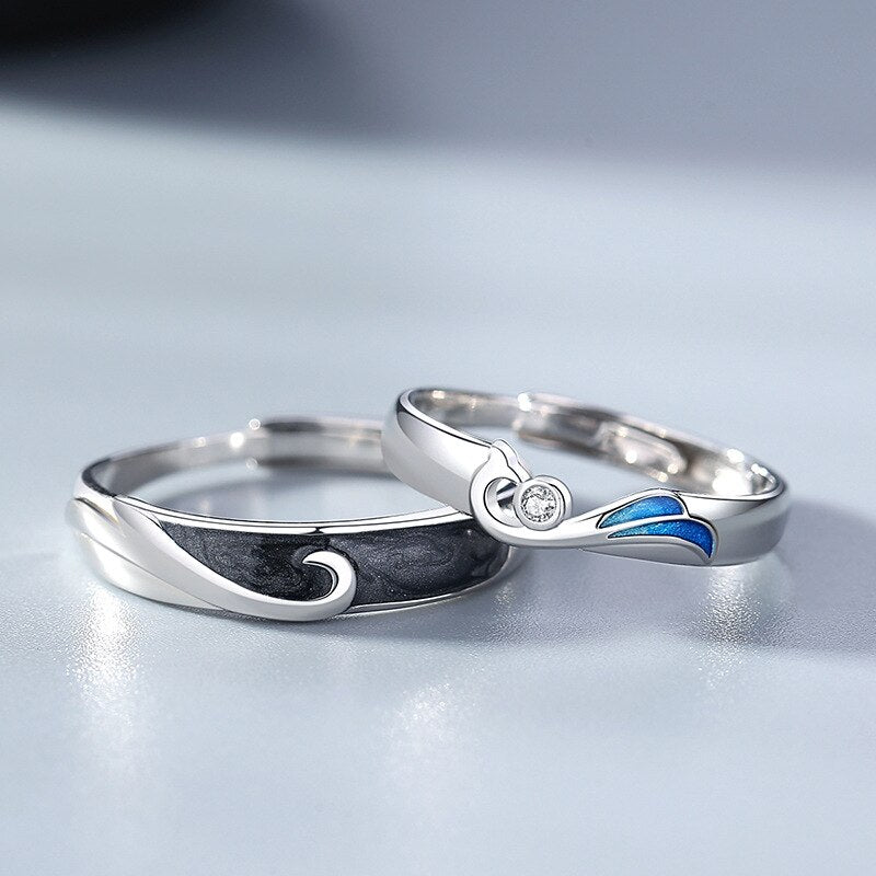 Bague femme argentée, zircon cubique, ajustable, romantique – Vente Flash Bijoux