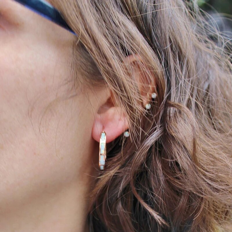 Boucles d'oreilles opale – Vente Flash Bijoux