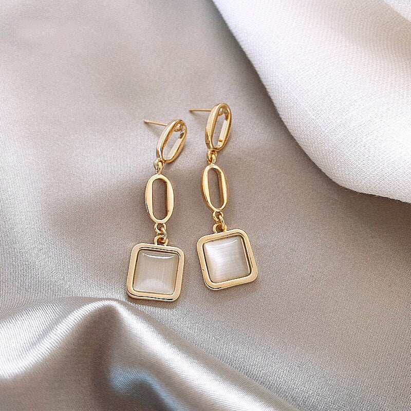 Boucles d'oreilles opale, vintage – Vente Flash Bijoux