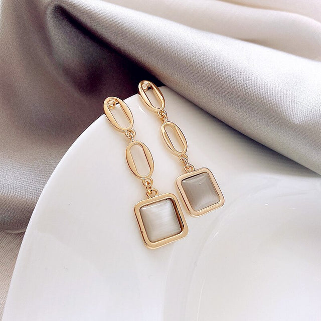 Boucles d'oreilles opale, vintage – Vente Flash Bijoux