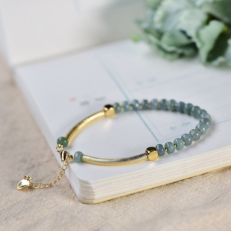 Bracelet femme doré, perles, raffiné, vintage – Vente Flash Bijoux
