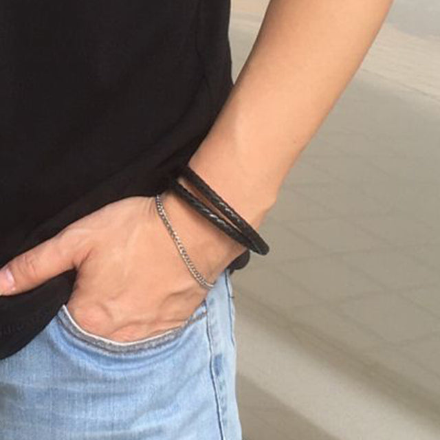 Bracelet femme noir, punk – Vente Flash Bijoux