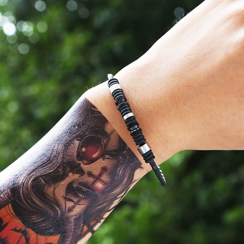 Bracelet homme acier inoxydable, vintage – Vente Flash Bijoux