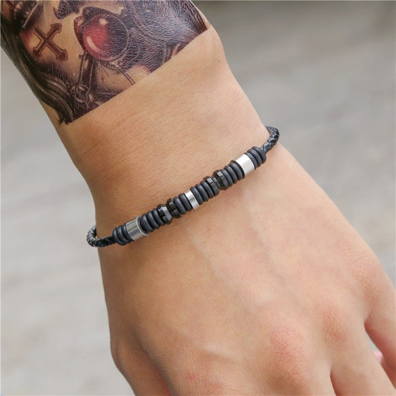 Bracelet homme acier inoxydable, vintage – Vente Flash Bijoux