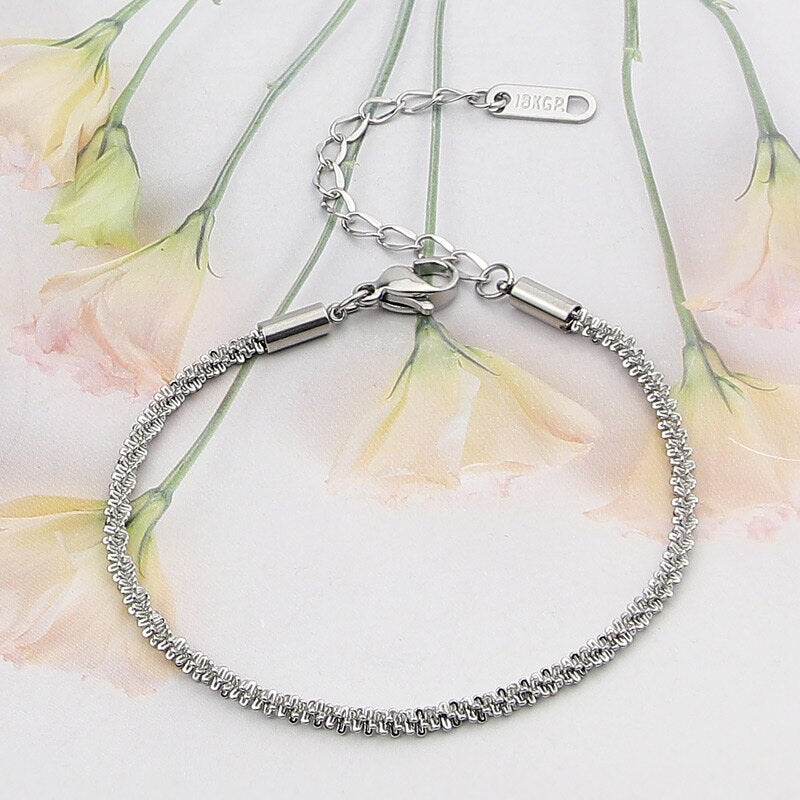 Bracelet femme doré, chaîne, chic – Vente Flash Bijoux