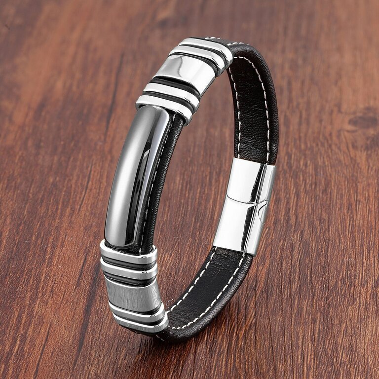 Bracelet homme acier inoxydable, chaîne, raffiné – Vente Flash Bijoux