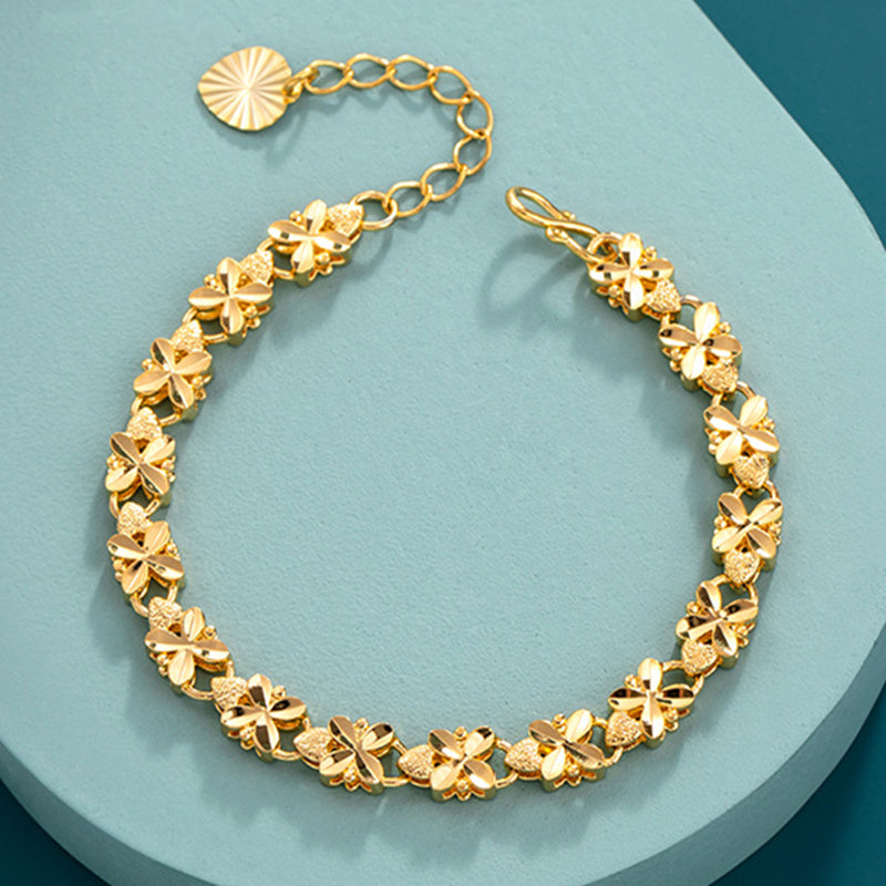 Bracelet femme doré, chaîne, raffiné – Vente Flash Bijoux