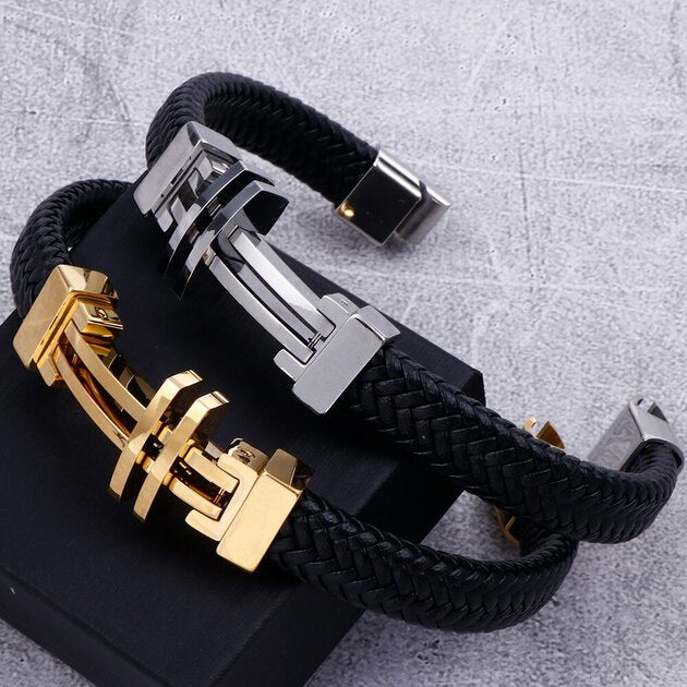 Bracelet homme acier inoxydable, chaîne, raffiné, tendance – Vente Flash Bijoux