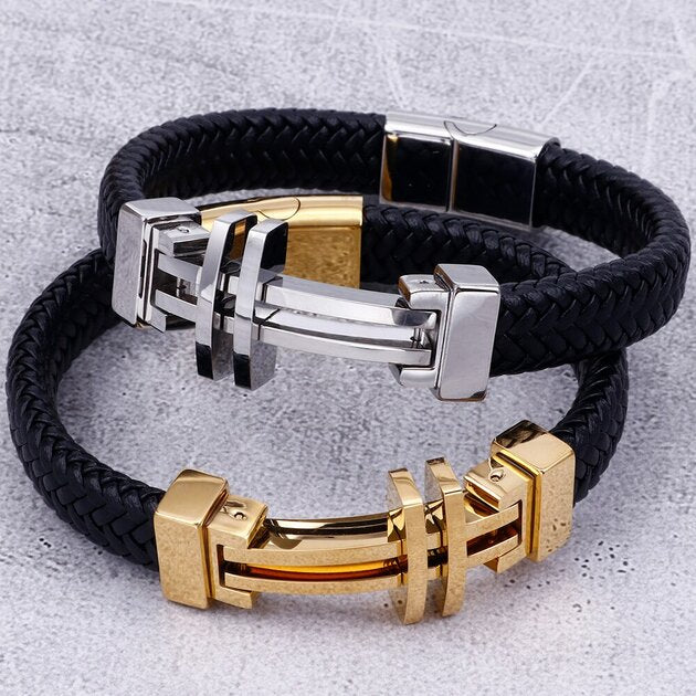 Bracelet homme acier inoxydable, chaîne, raffiné, tendance – Vente Flash Bijoux