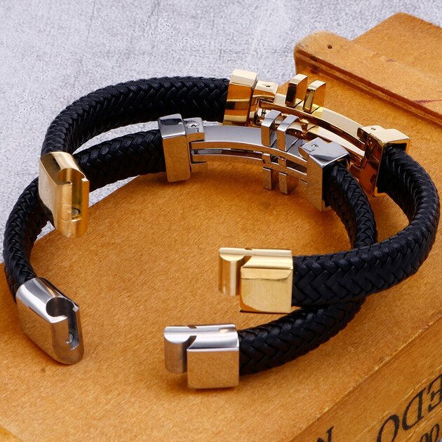 Bracelet homme acier inoxydable, chaîne, raffiné, tendance – Vente Flash Bijoux
