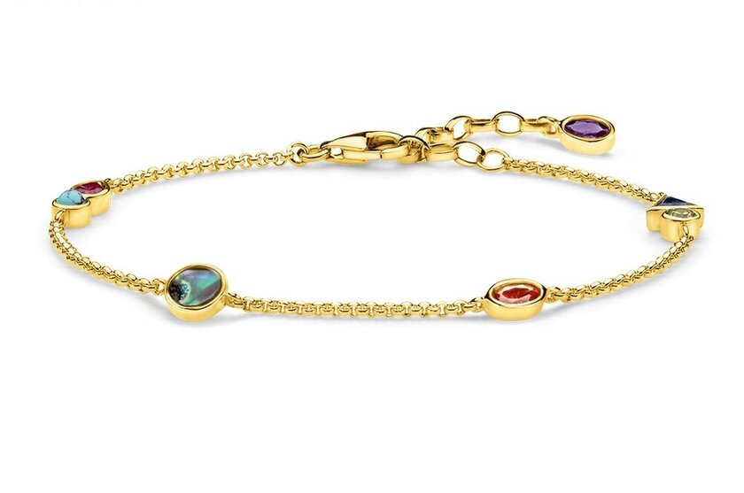 Bracelet femme argenté, chaîne, zircon cubique, raffiné – Vente Flash Bijoux