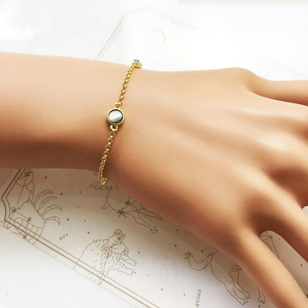 Bracelet femme argenté, chaîne, zircon cubique, raffiné – Vente Flash Bijoux