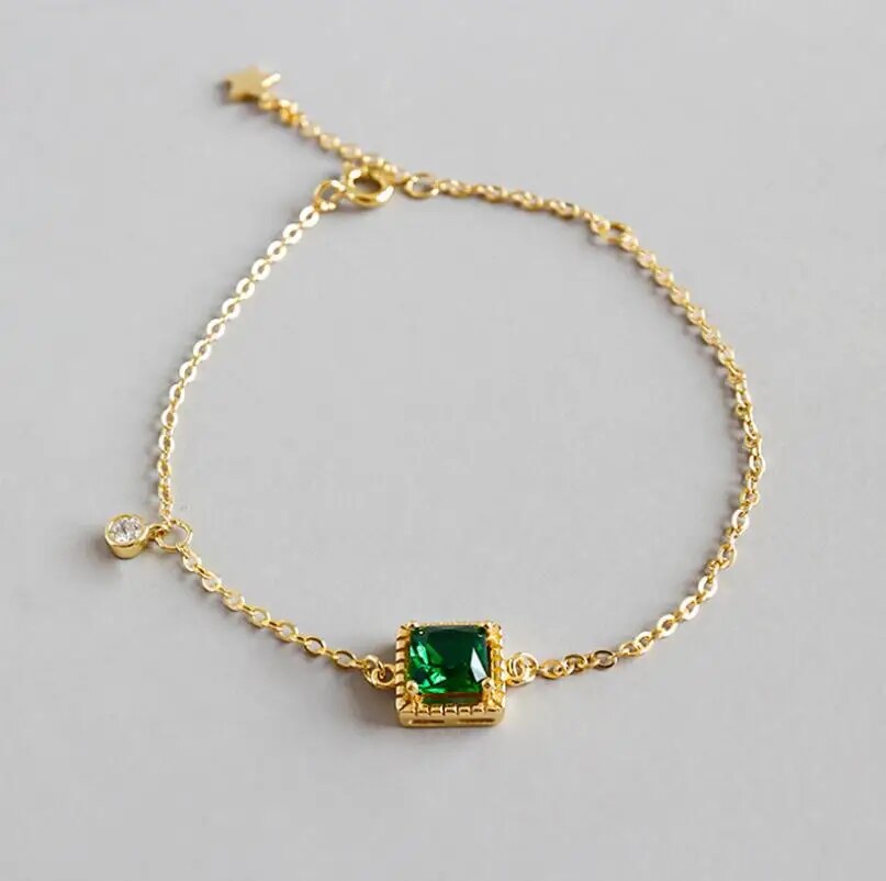 Bracelet femme doré, zircon cubique, raffiné, délicat – Vente Flash Bijoux