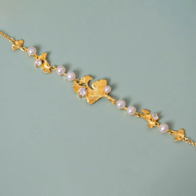 Bracelet femme doré, perles – Vente Flash Bijoux
