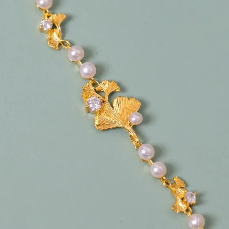 Bracelet femme doré, perles – Vente Flash Bijoux